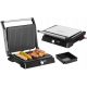  Contatto, panini, grill elettrico pieghevole Transa Electronics GrillChef argento/grigio 2200 W