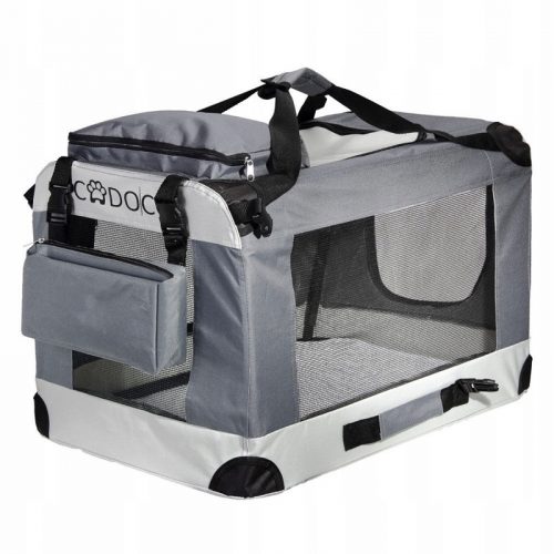  Trasportino per cani Cadoca sfumature di grigio M 42 cm x 60 cm 42 cm