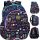  Zaino scuola multiscomparto CoolPack bianco, nero, Sfumature di viola, Sfumature di blu, Sfumature di rosa, Sfumature di verde, Sfumature di giallo e oro, Multicolor 21 l