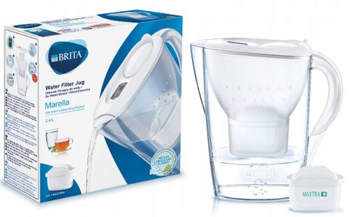  Caraffa filtrante Brita Marella Cool Memo da 2,4 l, bianca