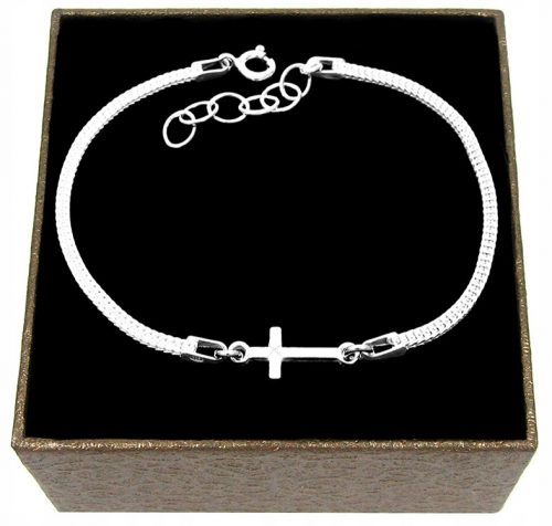  Bracciale Eva croce in argento 19 cm