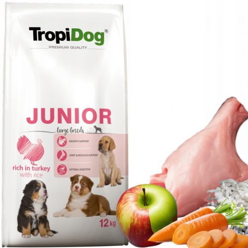  TropiDog cibo secco tacchino 12 kg