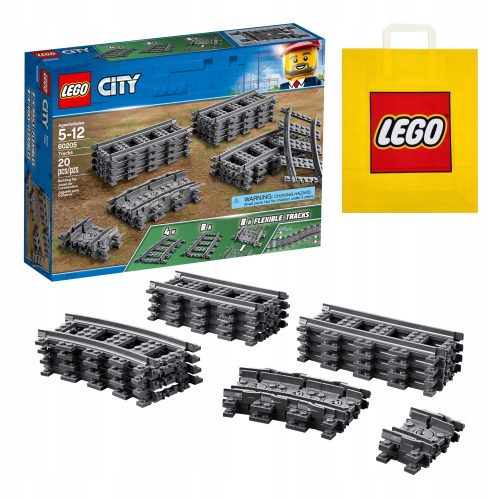  LEGO City 60205 Binari + sacchetto di carta VP LEGO 6315792 Medio