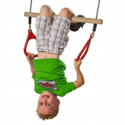 Altalena per bambini, trapezio ginnico, giocattoli per il parco giochi KBT, rosso