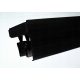 Binario da soffitto in PVC doppio binario NERO 540 + COPERCHIO