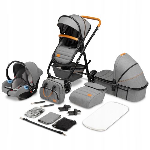  Passeggino Lionelo Ambra Grigio Pietra 3in1