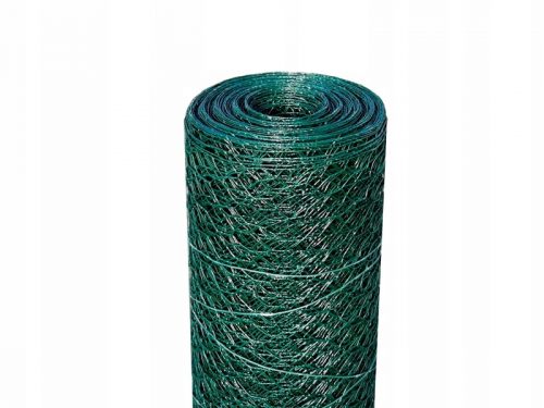 Maglia, rete del cancello - RETE ALLEVAMENTO voliera 13x13mm/1.00m VERDE 25m