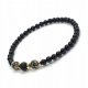  BRACCIALE Piccolo Onice Nero Drago Agata Grigia