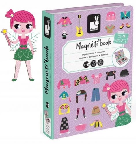  Janod Puzzle Magnetico Magnetibook Costumi Ragazza