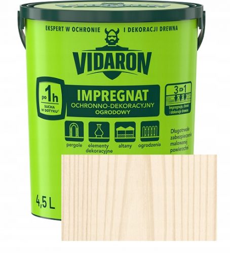  Vidaron Protettivo e Decorativo Giardino 4.5L Sbiancato