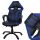  Sedia da gaming Giosedio GPR048, ecopelle nera e blu