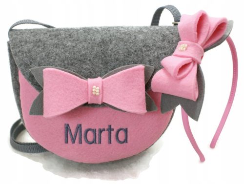  Borsa per bambini Tomasz Siekański Sfumature di rosa, Sfumature di grigio e argento, Multicolor