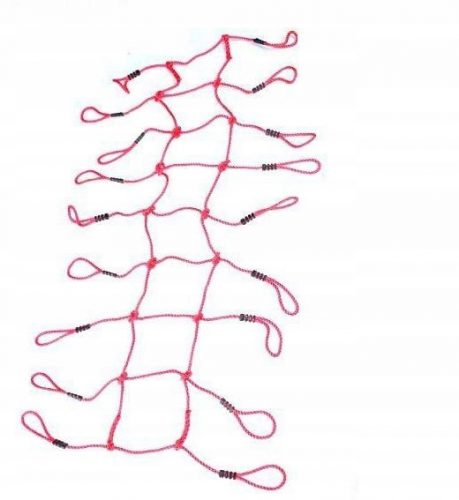  Rete da arrampicata Allforbaby 3056, rossa, 200x75 cm