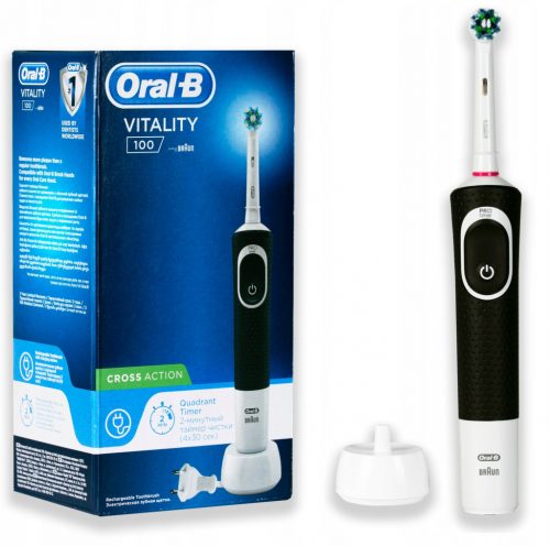  Spazzolino elettrico Oral-B D100 Vitality Cross Action nero