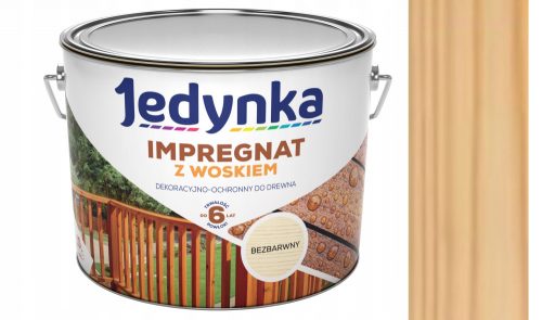 Jedynka IMPREGNANTE PER LEGNO con CERA impregnante decorativo e protettivo per esterni, incolore 10l