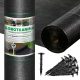 Agrotessile - Pacciamatura agrotessile (antierbacce) HEVA nero 110 x 5000 cm 90 g/m²