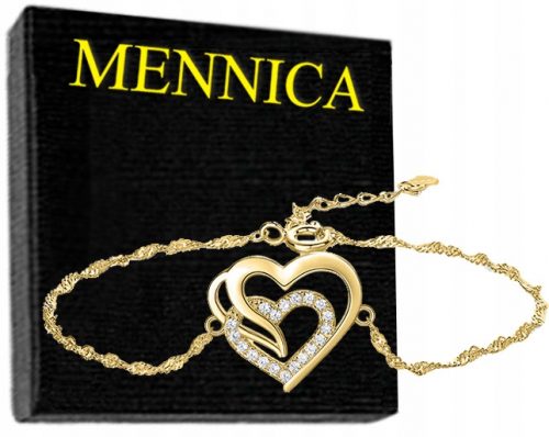  Mennica Bydgoska Bracciale cuore, 21 cm, oro