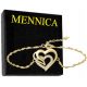  Mennica Bydgoska Bracciale cuore, 21 cm, oro