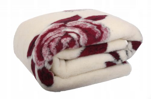 Miglior coperta Wool, lana, 200 cm x 160 cm, bianco, sfumature di marrone