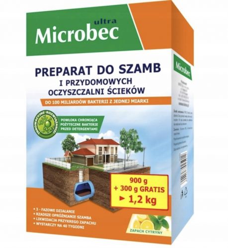  Preparato in polvere per fosse settiche Bros Microbec Ultra 1,2 kg