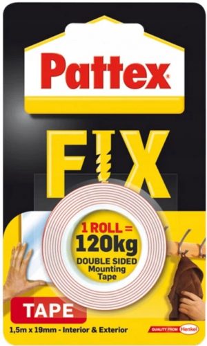 Nastro biadesivo Pattex 19 mm x 1,5 m