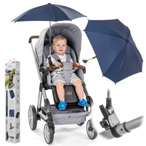  Ombrello per passeggino Reer, 70 cm, blu