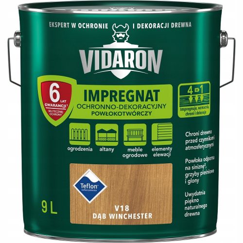 Vidaron V18 Impregnante per legno Rovere Winchester 9 l