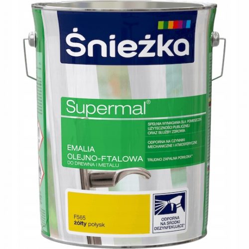 Smalto oleoftalico Śnieżka Supermal F565 Giallo 5 l