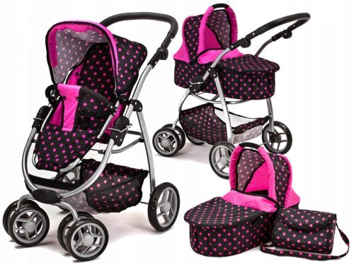  Set passeggino per bambole 3 in 1 Doris DM9662