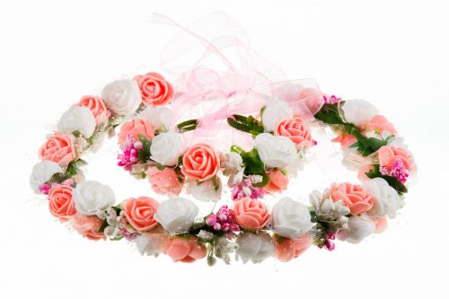  CORONA DI COMUNIONE, BRACCIALE DI COMUNIONE, ROSE