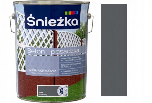 Pittura acrilica Śnieżka Grafitowa 5 l