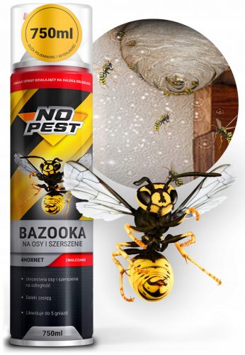 Repellente per insetti - No Pest Bazooka spray per vespe e calabroni 750 ml