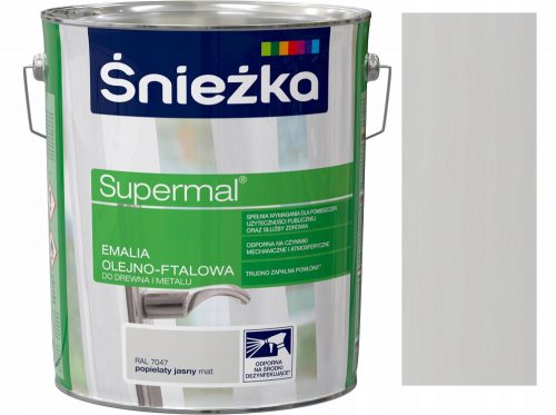 Smalto olioftalico Śnieżka Supermal Grigio Chiaro 10 l