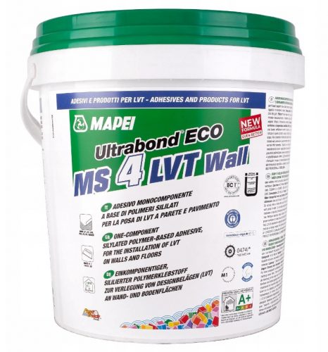 Pannello dei pannelli Mapei Ultrabond Eco MS 4 LVT Wall 7 kg