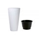 Vaso da giardino - Vaso da fiori Prosperplast 39 cm x 39 x 78 cm diametro 39 cm plastica bianca