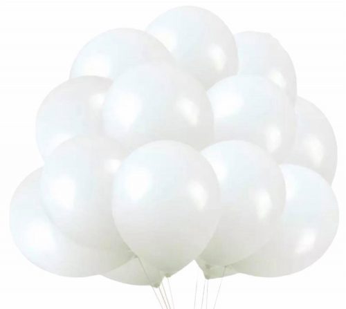  Palloncini bianchi grandi, comunione, matrimonio, 25 pz