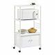  SoBuy mobile da cucina bianco 40 x 60 x 115 cm colore frontale: bianco