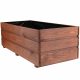 Vaso da giardino - Vaso MMdon 80 cm x 40 x 30 cm diametro 0 cm legno nero, sfumature di marrone e beige