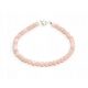  Bracciale, OPALE rosa naturale, palline sfaccettate, 4 mm