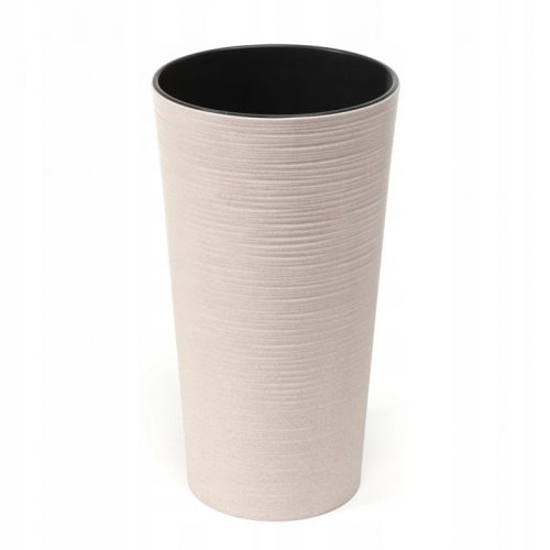  Vaso da fiori Lamela 36 cm x 19 x 36 cm diametro 19 cm in plastica bianca