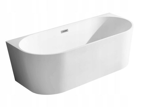 Vasca da bagno freestanding in acrilico Braider Restia scarico centrale 160 x 75 cm