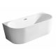 Vasca da bagno freestanding in acrilico Braider Restia scarico centrale 160 x 75 cm