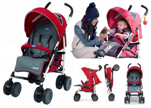  Passeggino Chicco Multiway Evo Fire, rosso