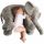  Cuscino Peluche Elefante 70Cm 3 Grigio