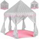 Tenda per bambini Kruzzel 8772, grigia e rosa