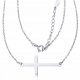  Collana con croce Celebrity a catena in argento 925