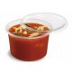 Contenitori per alimenti + coperchio zuppa 500ml 50 pz