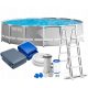 Piscina Intex con cornice rotonda 427 x 427 cm