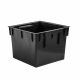  Vaso da fiori Prosperplast 30 cm x 30 x 22,5 cm, plastica, nero