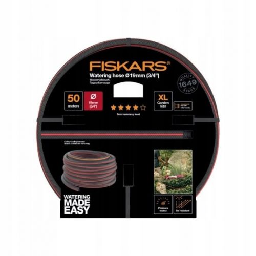  FISKARS Tubo da giardino 3/4 50m, antitorsione